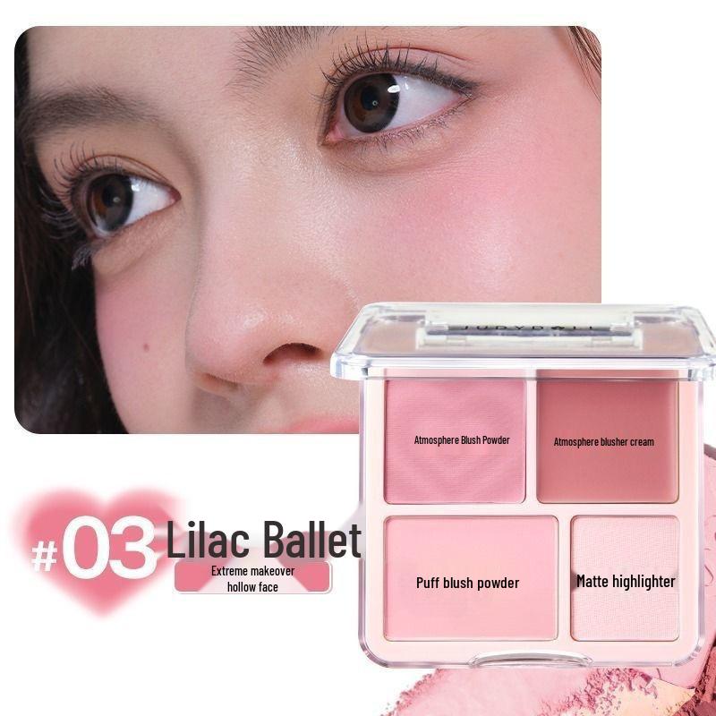 

Kappale Палетка румян и хайлайтера «Четыре цвета» - Матовая контурирующая косметика 9