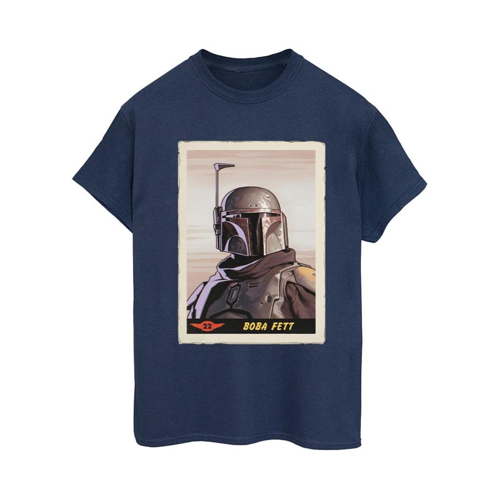 STAR WARS Womens/Ladies The Mandalorian Boba Fett Cotton Boyfriend T-Shirt