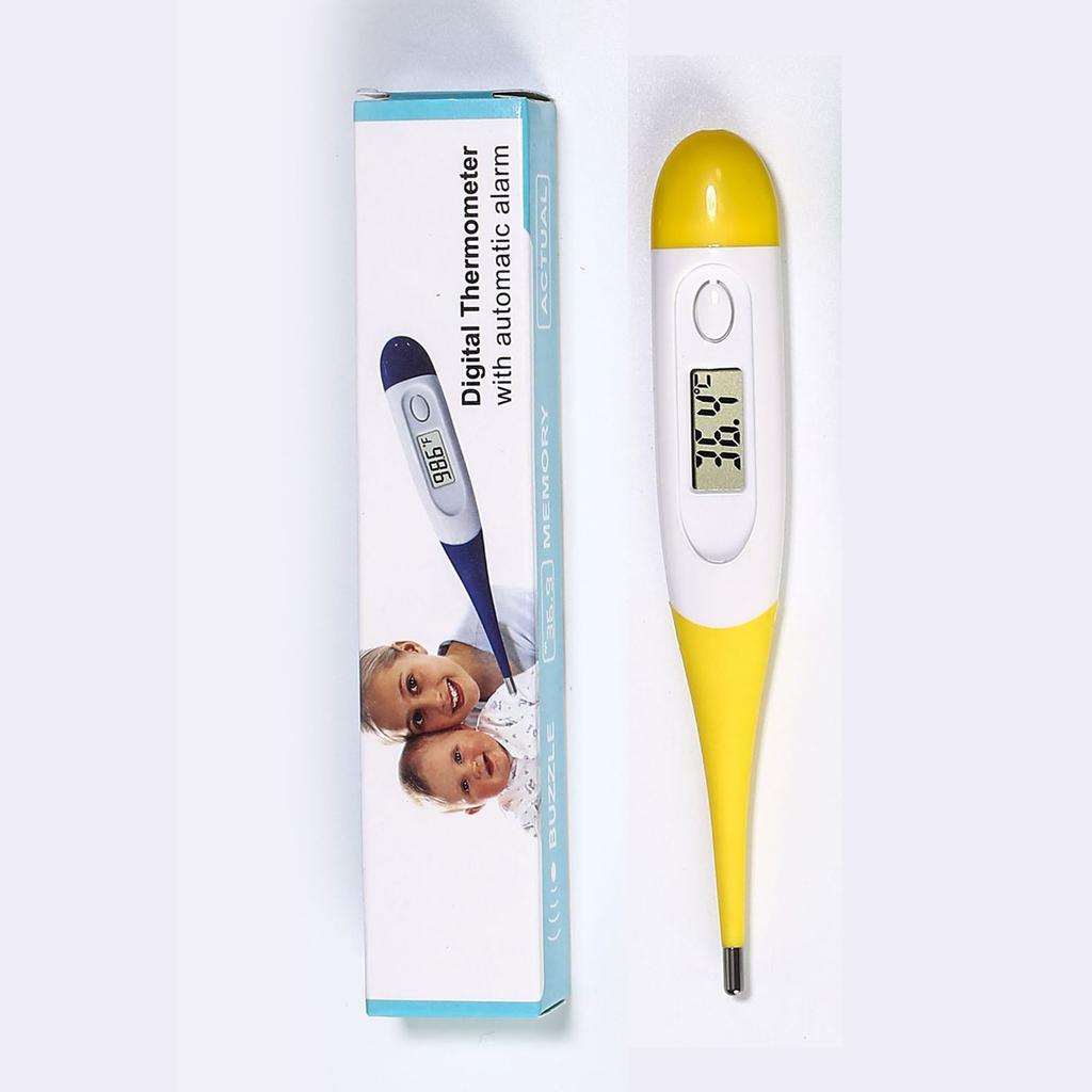 Electronic Digital Thermometer Soft Head Home First Aid Kit Fever Baby Adult Head Oral Armpit Temperature Measurement Instrument