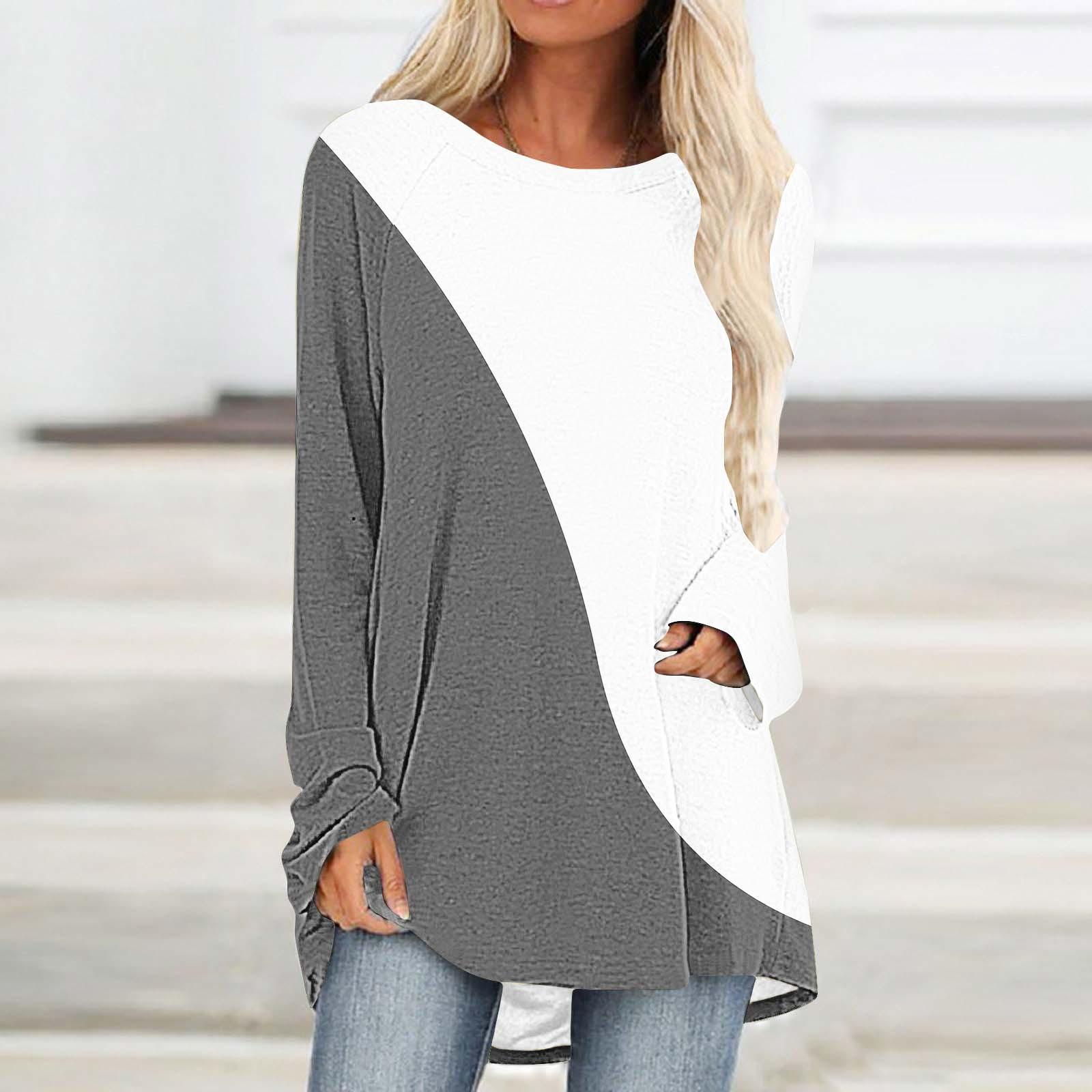 

Geometric Print 2024 Women s Spring and Autumn Leisure Fashion Elegance Fashion Fashion Slimming Long sleeved Half skirt 8XL