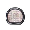 HyunA DIY Semi-Circular Knitted Bag Base with Leather Plate, 19x17cm, Handbag Accessory