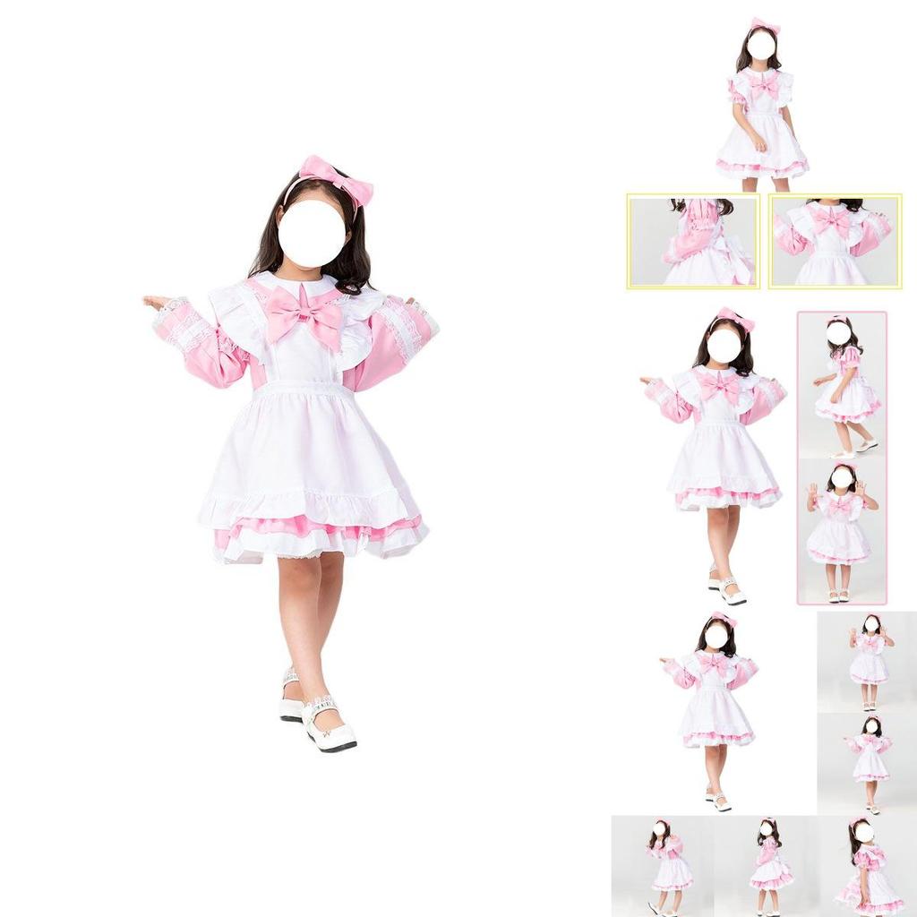 Enchanting Kids Lolita Dress Anime Maid Costume Perfect For Halloween Princess Moments