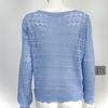 Lightweight Crochet Knit Cardigan With Buttons Sheer Mesh Cover-Up Beach Casual Wear