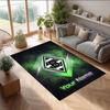 Tappeto in Cristallo Velluto Stampato Borussia Mönchengladbach Tappeto Antiscivolo in Cristallo Velluto Per Divano Camera da Letto Decorazione Interna per la Casa