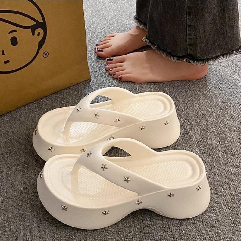 Fashion Women's Flip-flops 2025Summer Thick-soled Sandals Lightweight EVA Slippers Outdoor Platform Sandals for Women Casual Beach Slies