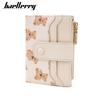Women's Cross-Border Multi-Card Wallet - Short Buckle Print Coin Purse and Card Holder.