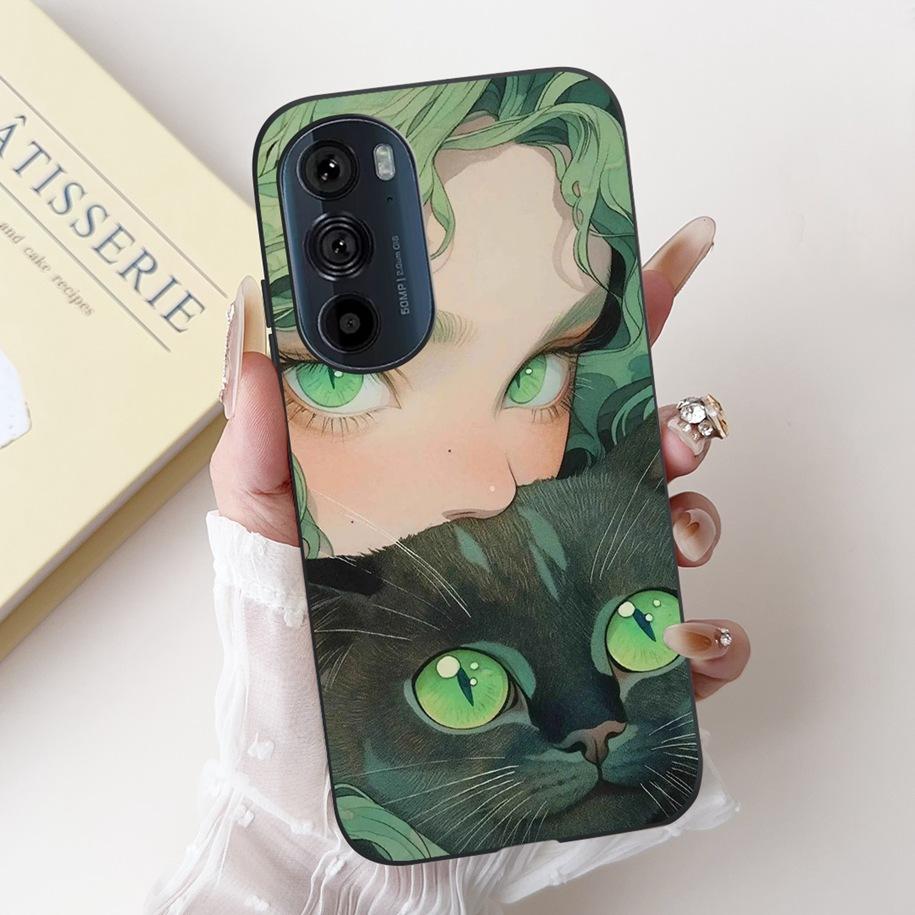 For Motorola Edge 30 Pro Case XT2201-1 Cover Lovely Panda Bowknot Silicone Shockproof Cover For Moto Edge Plus 2022 Edge30 Funda
