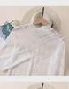 2024 Slim Korean Lace Mesh Pullover - Half-High Collar, Skin Color