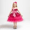 Christmas Dress Skirt Sequined Mesh Princess Dress Girls Bow Dress Party Costume Skirt
