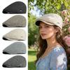 Fashion Winter Beret Hat Thick Warm Casual Newsboy Hat Soft Retro Leisure Visor Cap Men Women