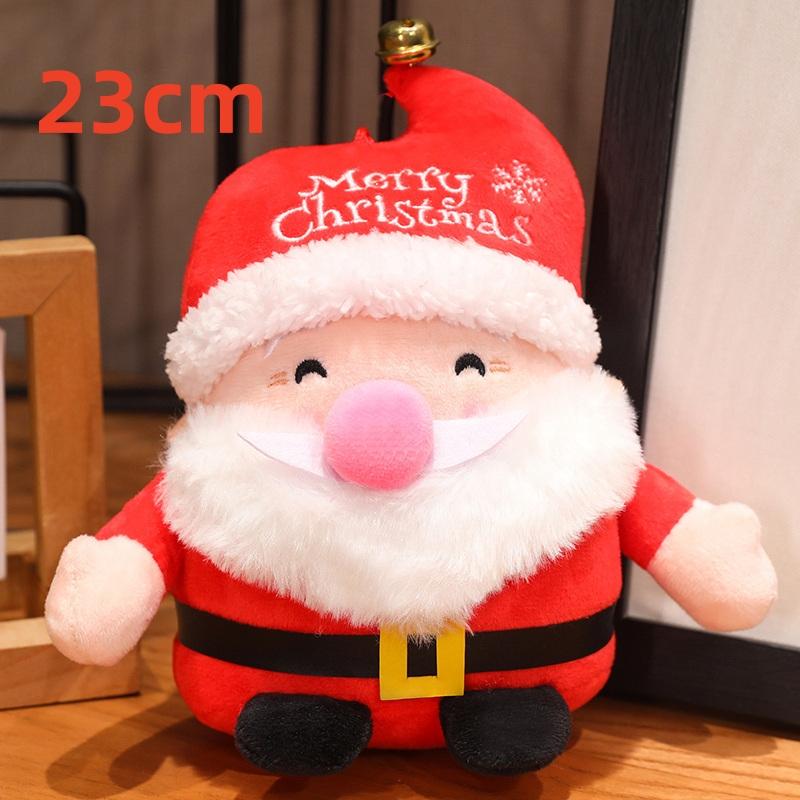 Cartoon Christmas Series Plush Doll Pillow Christmas Tree Elk Deer Santa Claus Plush Toy Home Holiday Decoration