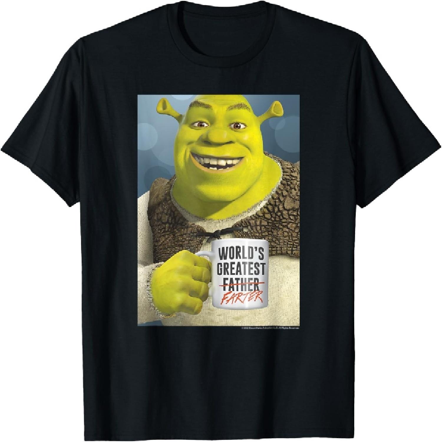 Футболка Шрек День отца Мировой величайший пукающий S