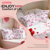Valentine'S Day Heart Bow Cushions Pillowcase Polyester Cushion Cover Throw Pillow Pillowcover Home Car Sofa Decor