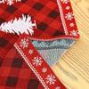 New kitchen table decoration props knitted fabric tassel Santa Claus table runner insulation mat cartoon tablecloth