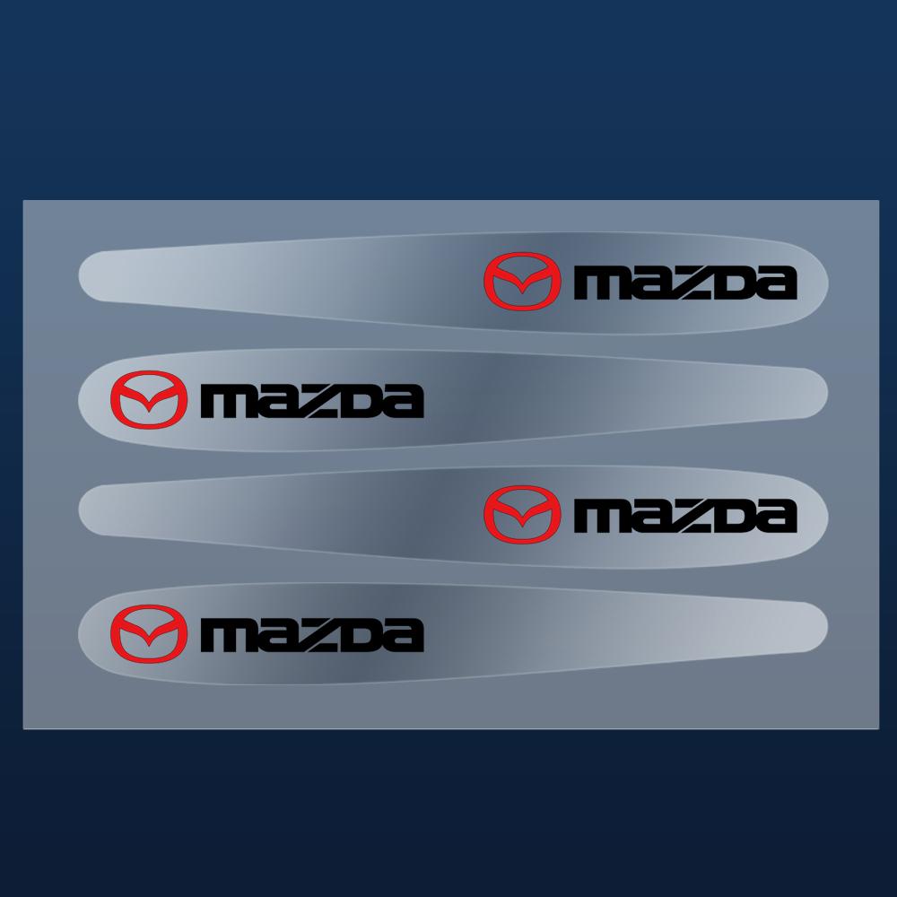 AAFA1 4/8Pcs PVC Car Door Handle Bowl Trim Stickers Car Emblem Protective Film For Mazda 2 6 MPS Atenza Axela Demio MS CX4 CX5 CX7 CX9