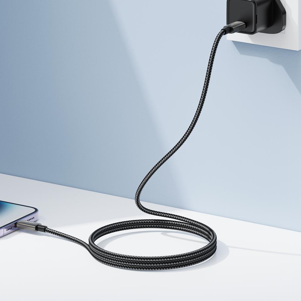 ACEFAST C23-01 1.2m 30W Fast Charging USB C to Lightning Cable Braided Data Sync Cord