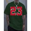 Men's fashionable round neck T-shirt, versatile short-sleeved, travel/summer/beach, fitness/running/training