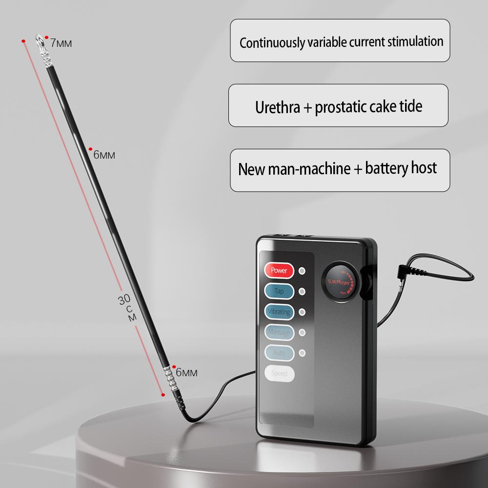 Electric Man Shock Catheter Urethral Vibrator Penis Plug Short Horse Eye Stick Sounding Urethral Rod Sexy Toy Medical Dick Adult