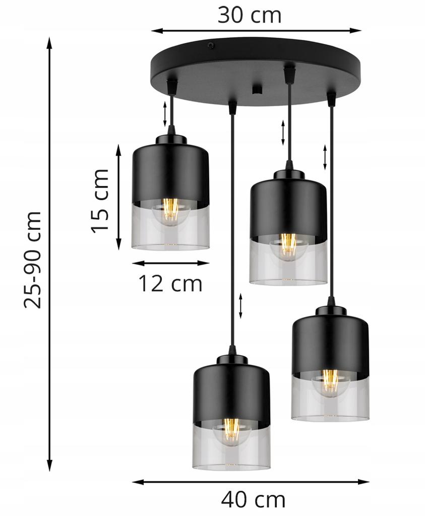 MODERNE DECKENHÄNGENDE LAMPE GLASLÜSTER