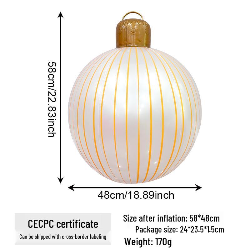 New Inflatable Christmas Ball for Outdoor Courtyard Decor and Party Decorations