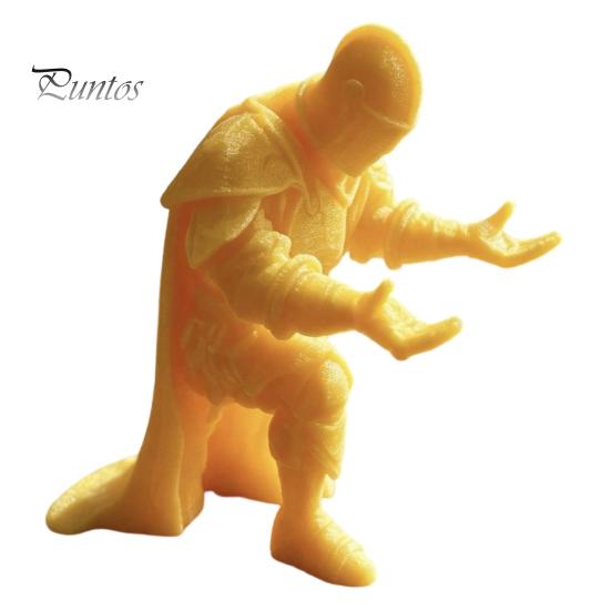 Stylish Desktop Pen Display 3D Printed Knight Holder, Medieval Armor Pencil Stand Figurine Organizer, Creative Ornament for Office Study Gaming Table