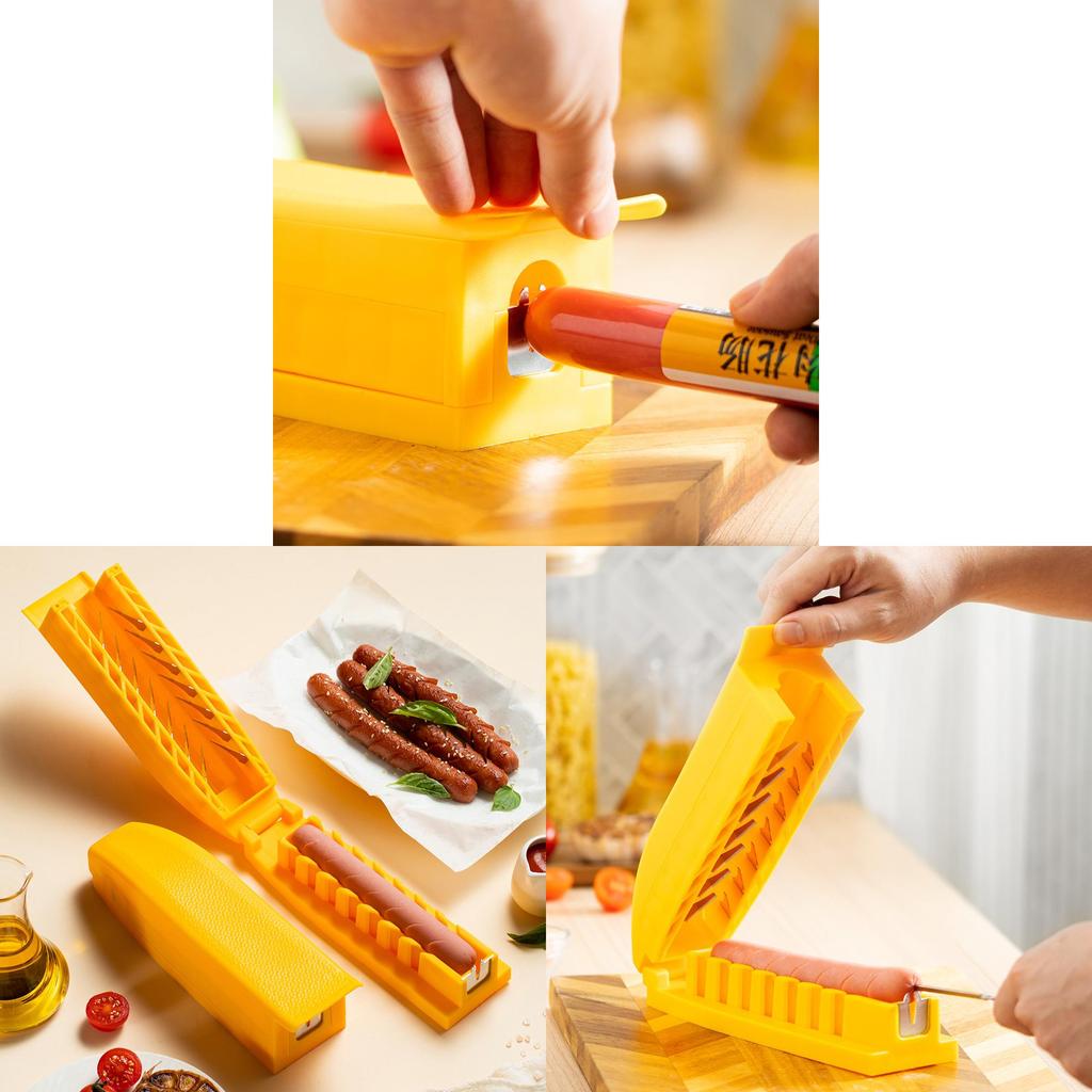 Kitchen Tool Sausage Cutter With Multifunction Slicing For Home Chefs