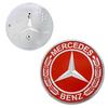 38/57mm ABS Car Stickers for Mercedes Benz W205 W203 W204 W176 W168 CLA CLK CLS W124 W211 Front Grille Badge Hood Cover Emblem QU3