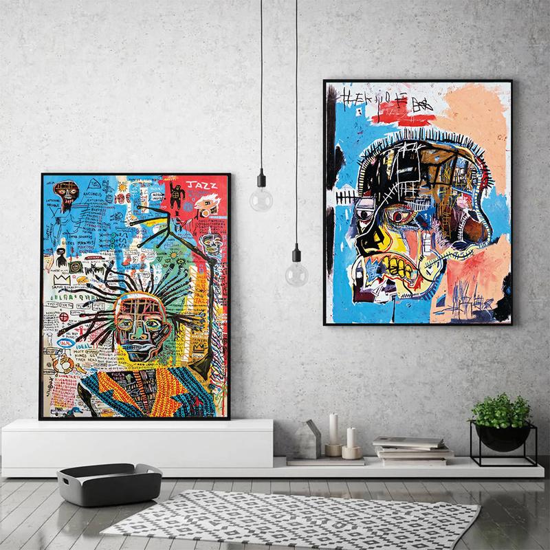 Toile d'art Graffiti de rue abstraite, peinture de Portrait Pop, affiches d'art et tableau d'art mural imprimé pour décoration de maison de salon