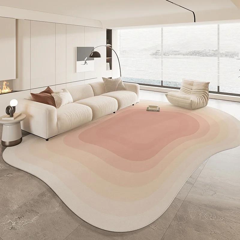 Special Shaped Cream Style French Carpet New Living Room Highend Light  Irregular Carpets Waterproof Nonslip Home Rug
