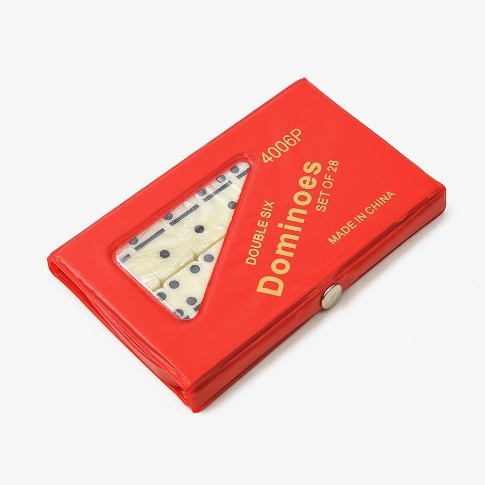 Fun 18 PCS Double Six Domino Set Double Six Leisure Entertainment Domino Toy Children Gift Table Game Travel