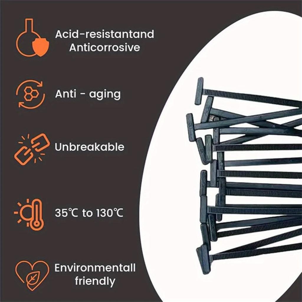 30/50/100 Pieces of Nylon Zip Ties, Car Organizing Clips and Fasteners, Portable Fixed Zip Ties Forcar Trunk Fenders and Fenders