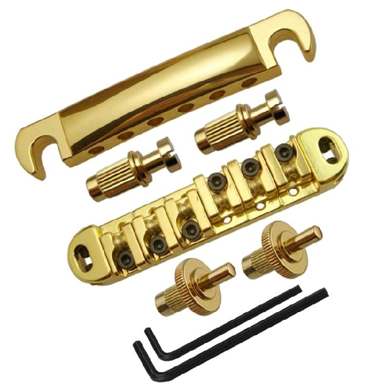 1 Set Roller Guitar Bridge Locking Tune O Matic Bridge Tailpiece Tail For Guitar