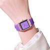 Orologio Personalità Quadrante Grande Semplice Retrò Temperamento Quadrato Uomo e Donna Coppia Orologio Tendenza Nicchia Silicone