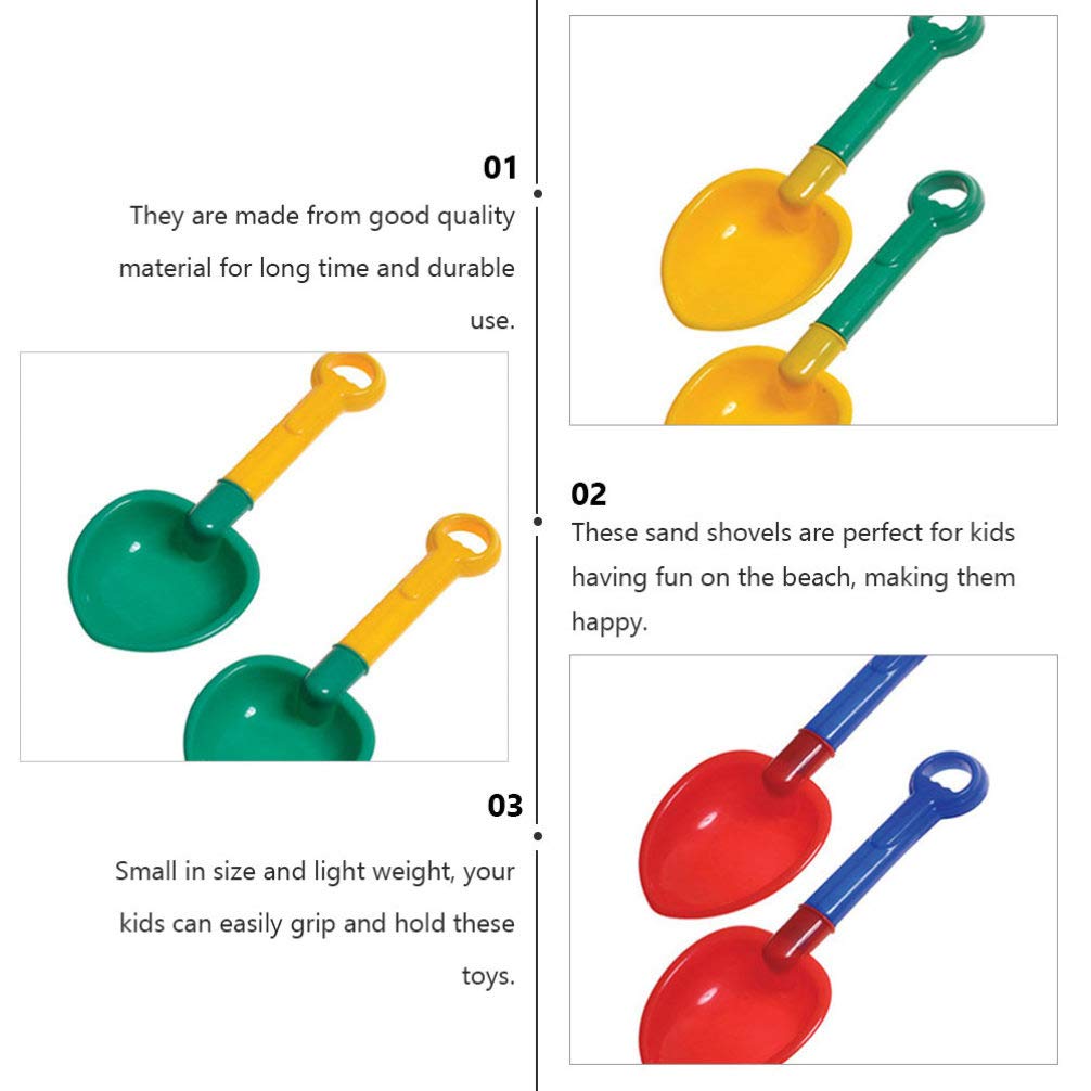 iplusmile Shovel Mini Shovel Sand Toy Lightweight Plastic Sand Shovel Beach Play 3 pcs Snow Play Sand Play Set Random Color 5pcs