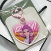 Acrylic Heart Shape, Keychain Cute Animation Bag Pendant KPOP Periphery