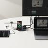 6-in-1 Wireless Charging Station USB-A USB-C 2x AC Socket 67W - Black