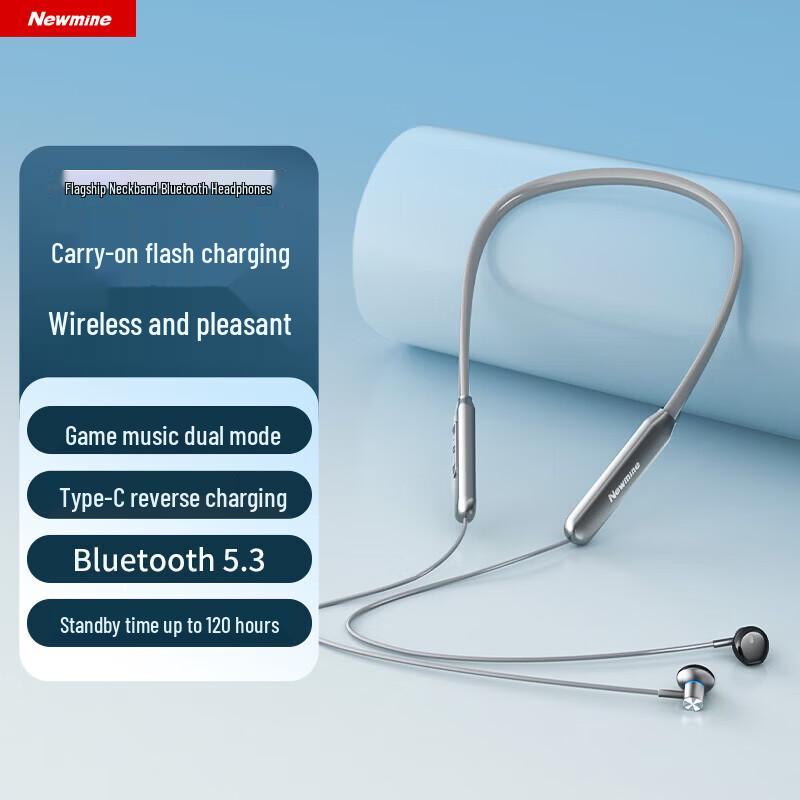 Newsmy SL80 Upgrade Neckband Bluetooth Earphones