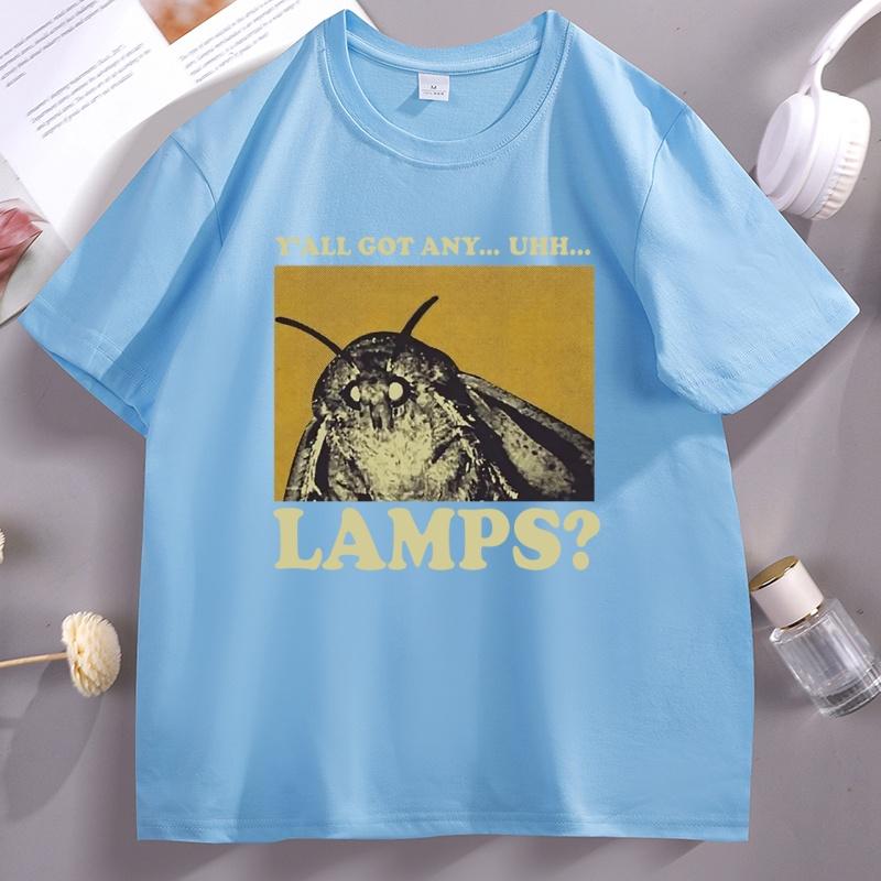 Yall Got Any Uhh Lamps Tshirt Funny Meme T Shirt Casual Short Sleeve Round Neck Tshirt Streetwear Unisex Clothing Male Clothes