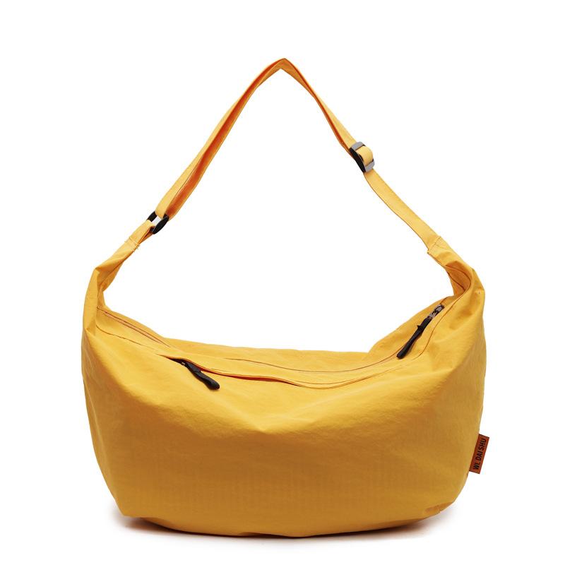 Casual Sports Large Capacity Women's Crossbody Bags Travel Lightweight Portable Ladies Shoulder Bag Solid Color Simple Girl Tote