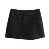 Fall 2024 High Waist Slim Looking Sheath A- line Skirt Women's Commute Leisure Asymmetric Culottes 4 Colors 7385597