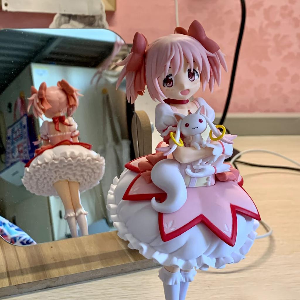 Anime Puella Magi Madoka Magica 17.5cm Kaname Madoka Cartoon Figure PVC Model Desktop Ornaments Children's Toys Holiday Gifts