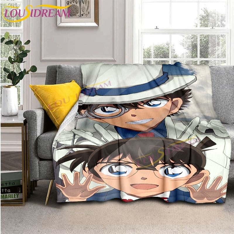 Detektiv a Zloděj Conan Deka Klasické Anime Flanelové Deka Pohovka Přehoz Deka Děti Dospělí Dárek Cestovní Kempingové Deka