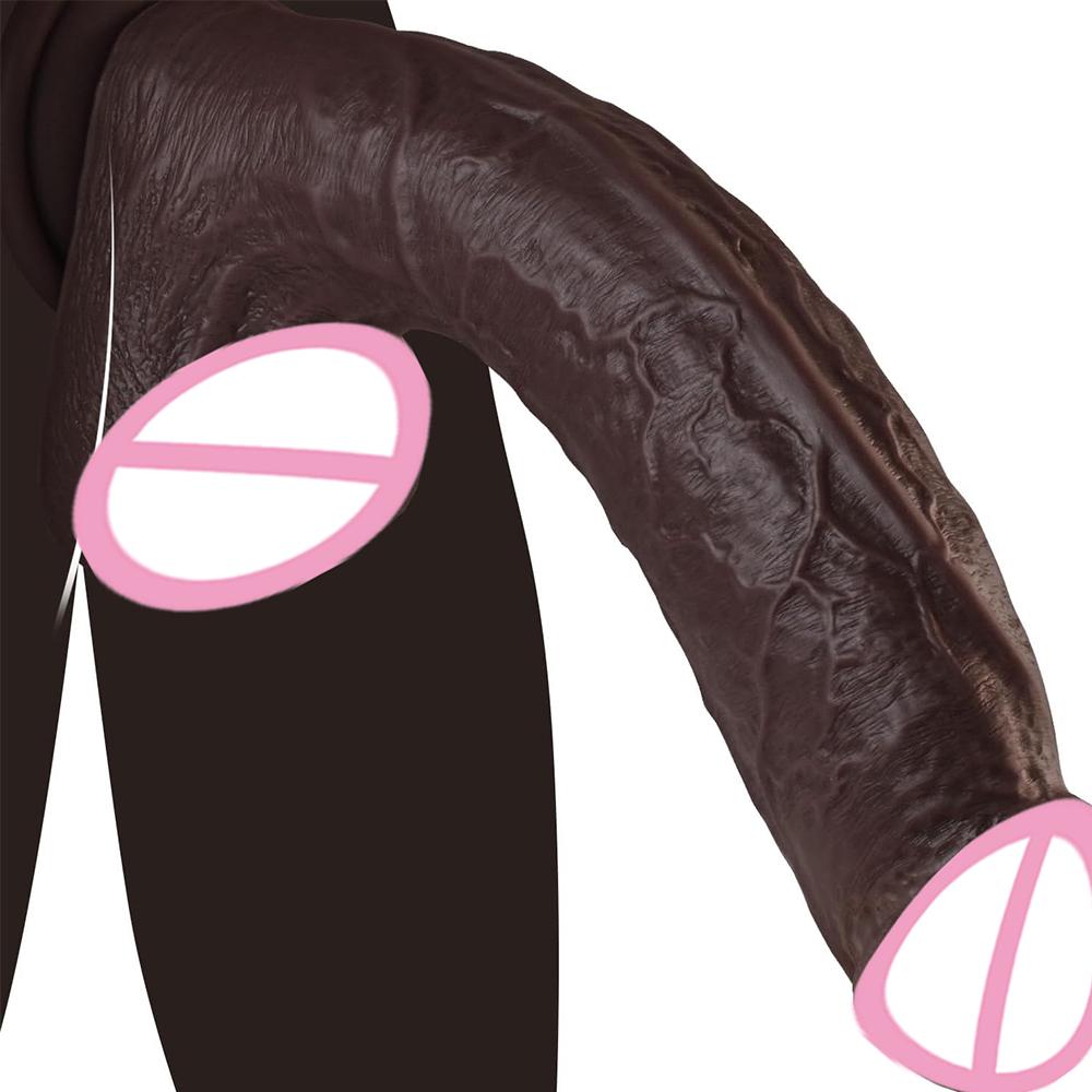 Realistic Dildo Silicone Dick Penis With Strong Suction Cup Testicles Veins For Anal Play Experience Adult Sex Toy For Women