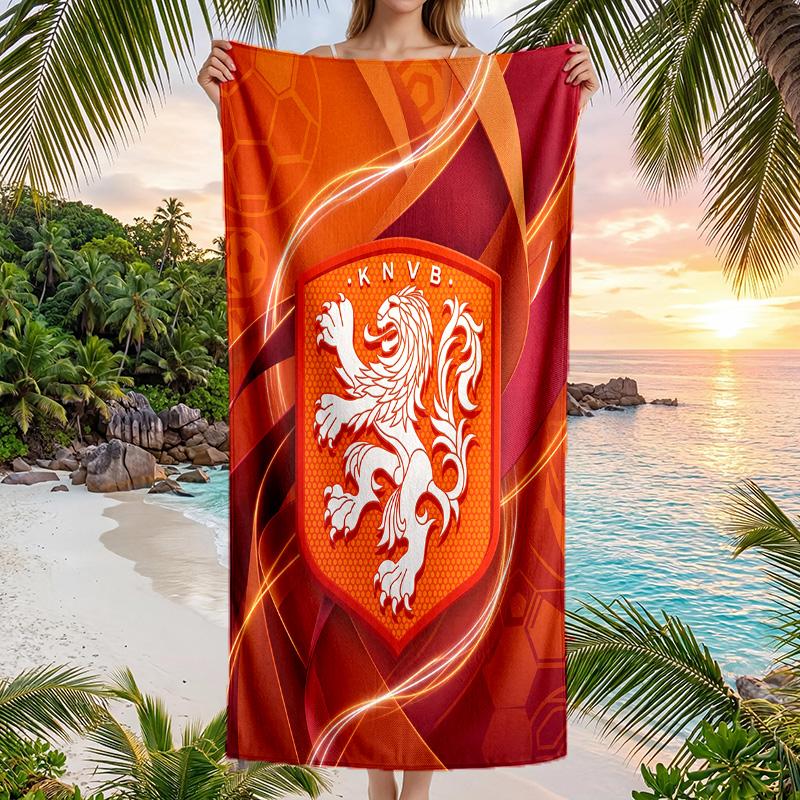 Aston Villa Football Beach Towel Soft Microfiber Summer Towel Quick Dry Absorbent Towel for Beach Swimming Pool Travel