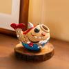 Fish Incense Burner Ornaments Non-toppling Figurine Tabletop Back-flowing Incense Burner Cute Creative Ceramic Koi Decoration