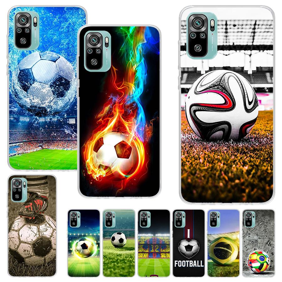 Football Soccer Ball Design Print Soft Case for Xiaomi Redmi 14C 13C 12C 13 12 Phone Shell 10C 10A 10 9A 9C 9T 9 8A 8 7A 7 6A 6