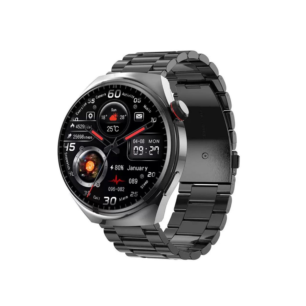 

Cross-Border Bestseller GT4 Smartwatch: Sports, NFC Calls, Health Monitor. чёрный