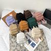 2024 Spring Women's Casual Corduroy Backpack - Korean Style, Simple Small Schoolbag