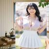 Vintage Metal Wall Art Japanese Girl Cherry Blossom Decor 20x30cm