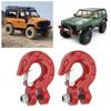 2PCS RC Tow Hook RC Simulation Climbing Car Zinc Alloy Tow Hook for 1:10 Axial SCX10 for Traxxas D90 for Redcat